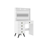 Penteadeira Retrô Com 5 Gavetas