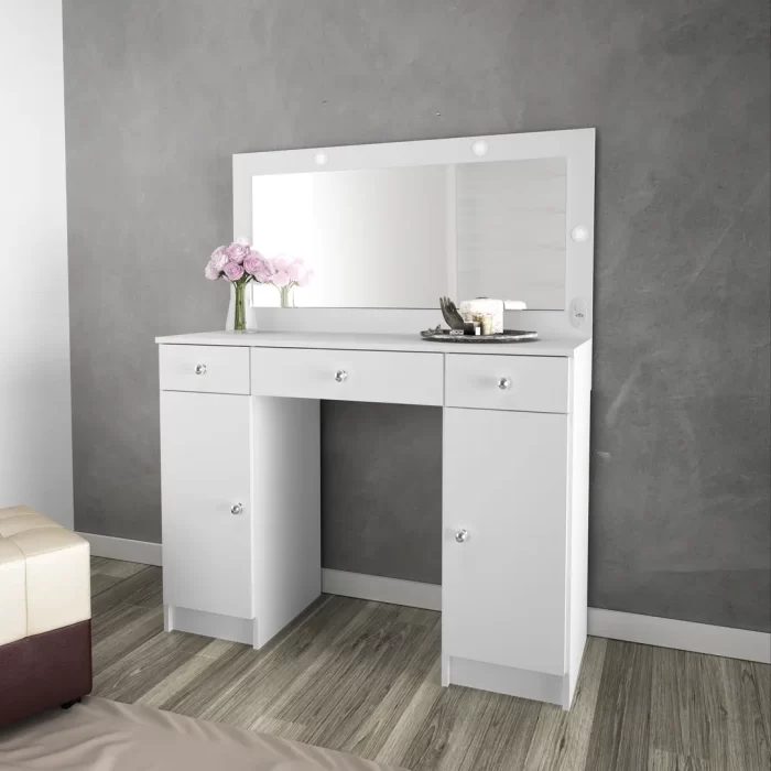 Penteadeira com 3 Gavetas e 2 Portas