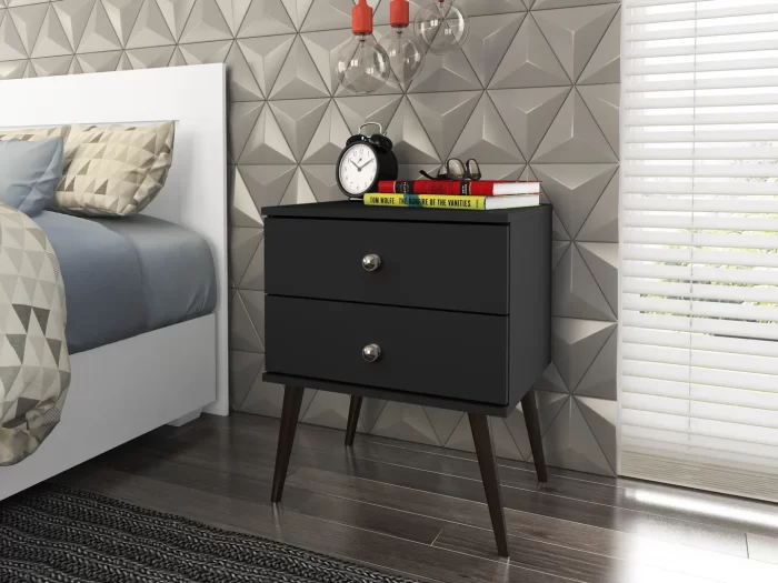 Mesita de Noche Retro 2 Cajones - Imagen 6