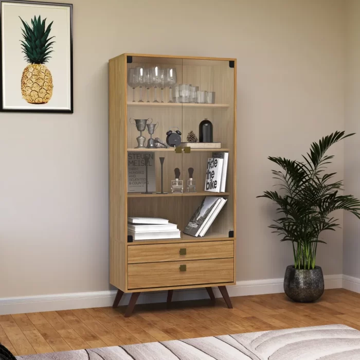 Cristaleira com 2 Portas e 2 Gavetas 800X1730X385 MM - Imagem 8