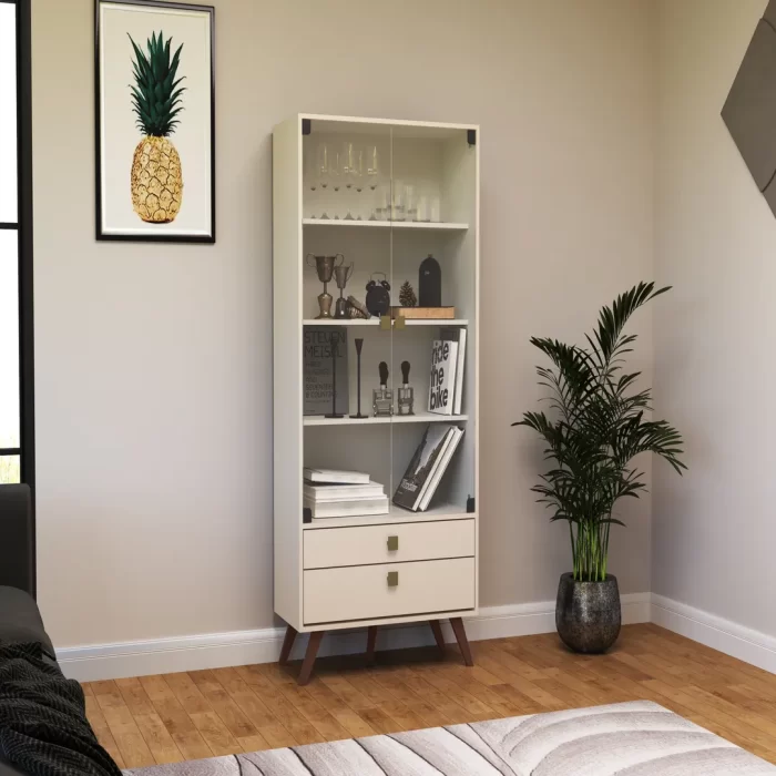 Cristaleira com 2 Portas e 2 Gavetas 800X1730X385 MM - Imagem 3