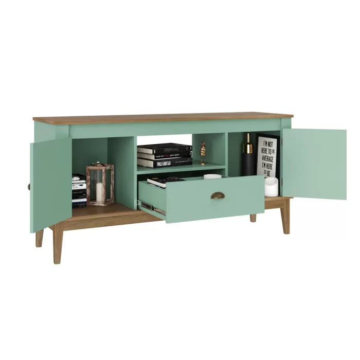 Rack - Colonial 1350x660x410 Mm 2 Portas 1 Gaveta - Imagem 6