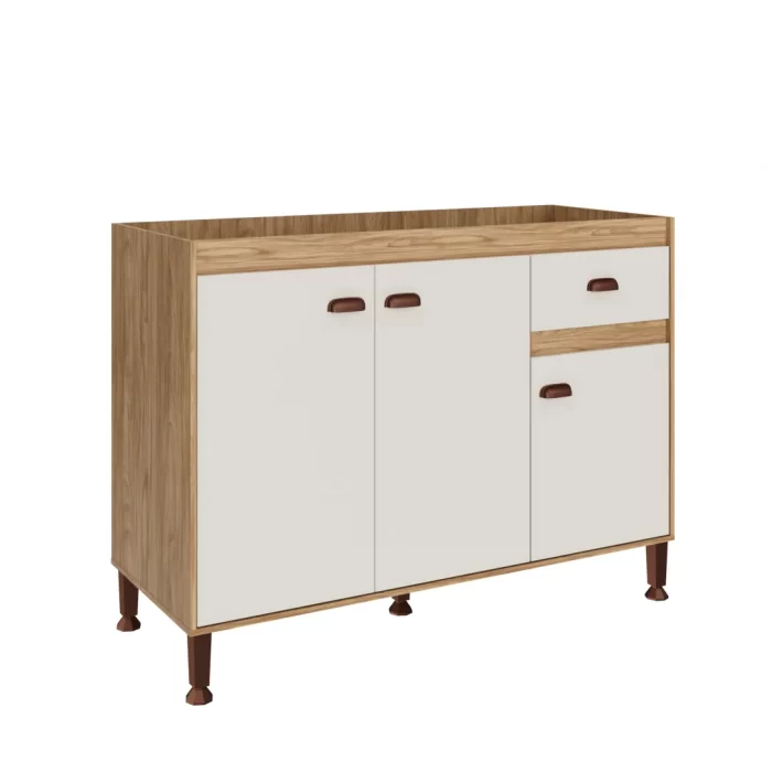 Balcão de pia 3 portas e 1 gaveta 120 cm - Imagem 3