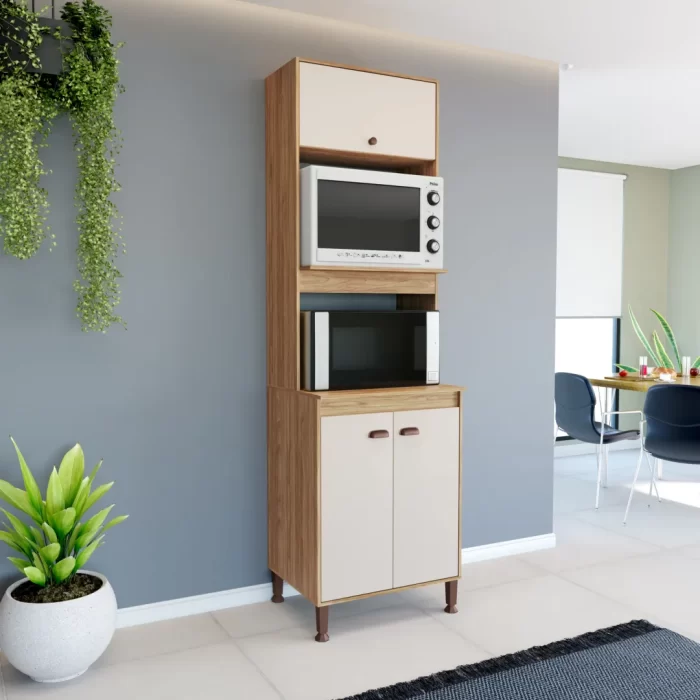 Torre para Forno e Microondas 2 Portas 630X2155X515 MM - Imagem 5