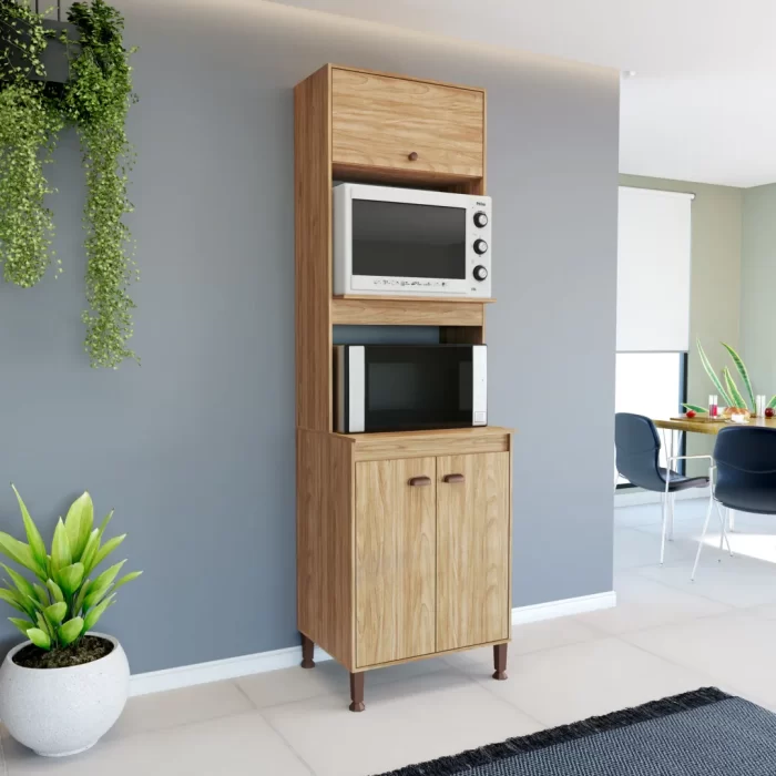 Torre para Forno e Microondas 2 Portas 630X2155X515 MM - Imagem 3