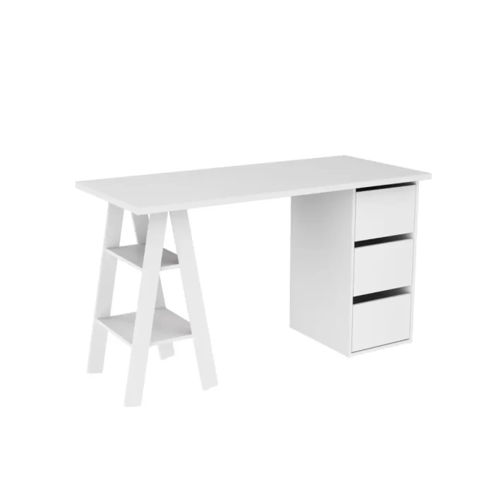 Mesa Escrivaninha 02 Prateleiras e Gavetas 1350X780X600 MM - Imagem 3