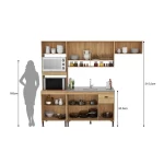 Cozinha TORINO 1 - 2530 X 2155 X 515 MM - Imagem 7