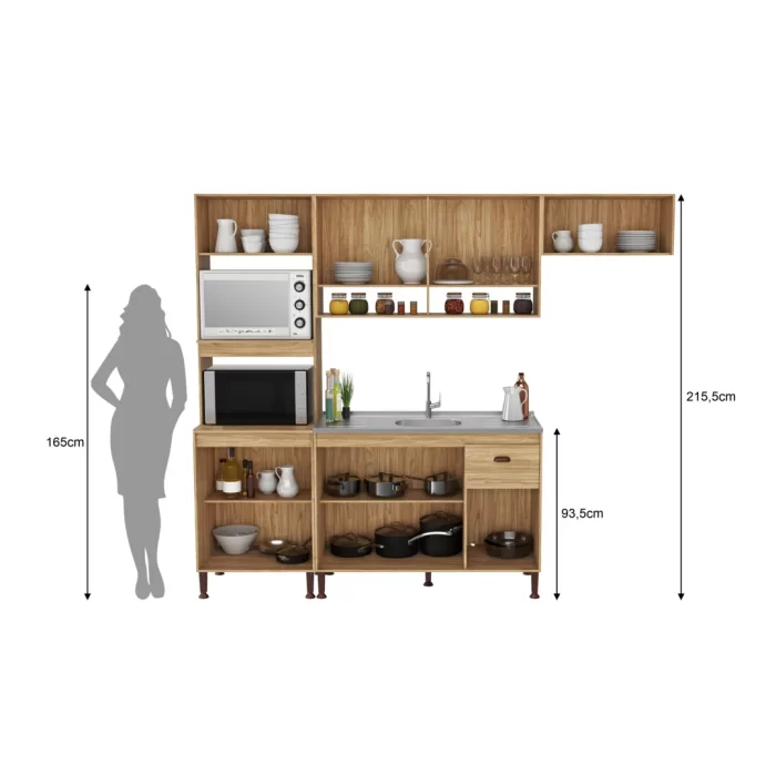 Cozinha TORINO 1 - 2530 X 2155 X 515 MM - Imagem 7