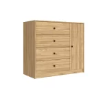 Cômoda com 4 gavetas e 1 porta