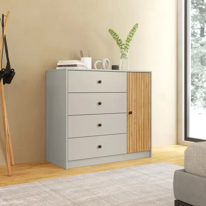 Cômoda com 4 gavetas e 1 porta - Imagem 2