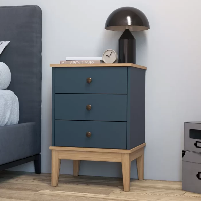 Mesa De Cabeceira - Colonial 450x660x380 Mm 3 Gavetas - Imagem 3