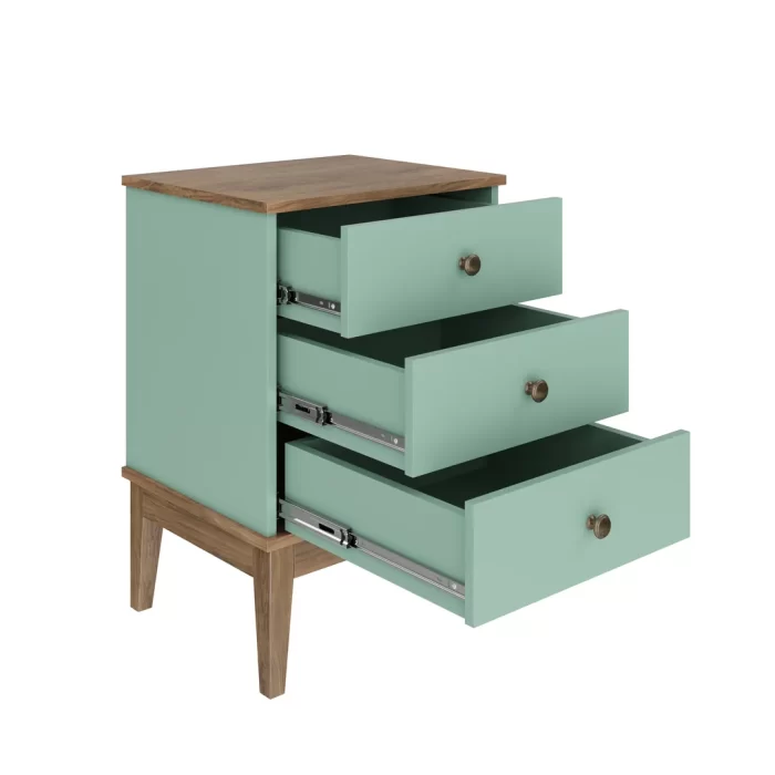 Mesa De Cabeceira - Colonial 450x660x380 Mm 3 Gavetas - Imagem 6