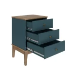 Mesa De Cabeceira - Colonial 450x660x380 Mm 3 Gavetas - Imagem 5