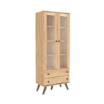 2-door, 2-drawer china cabinet