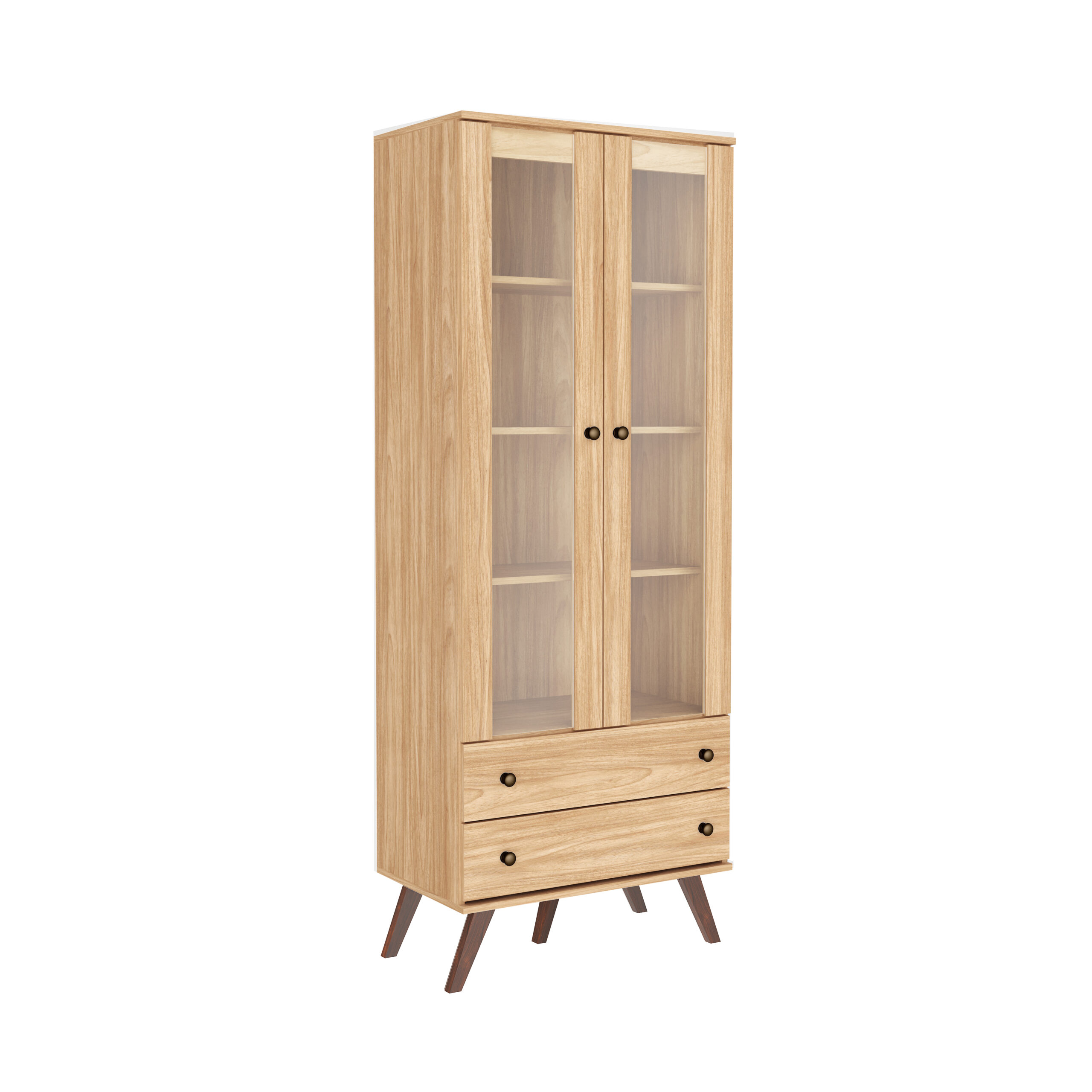 ESM 217 Mel FI 2-door, 2-drawer china cabinet - Image 1