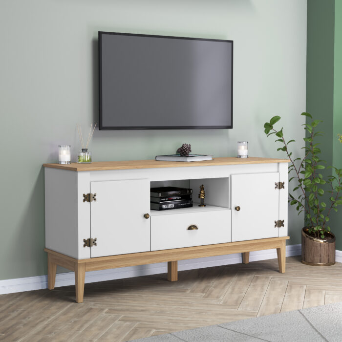 Mueble para TV de 2 puertas y 1 cajón - Imagen 2