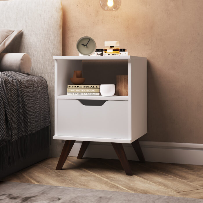 Bedside table with 1 drawer - Image 2