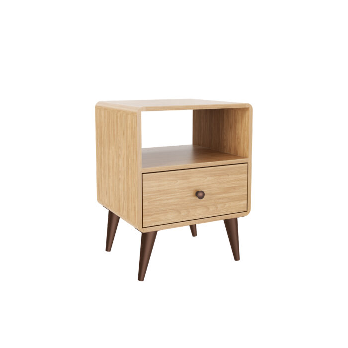 Bedside table with 1 drawer - Image 3