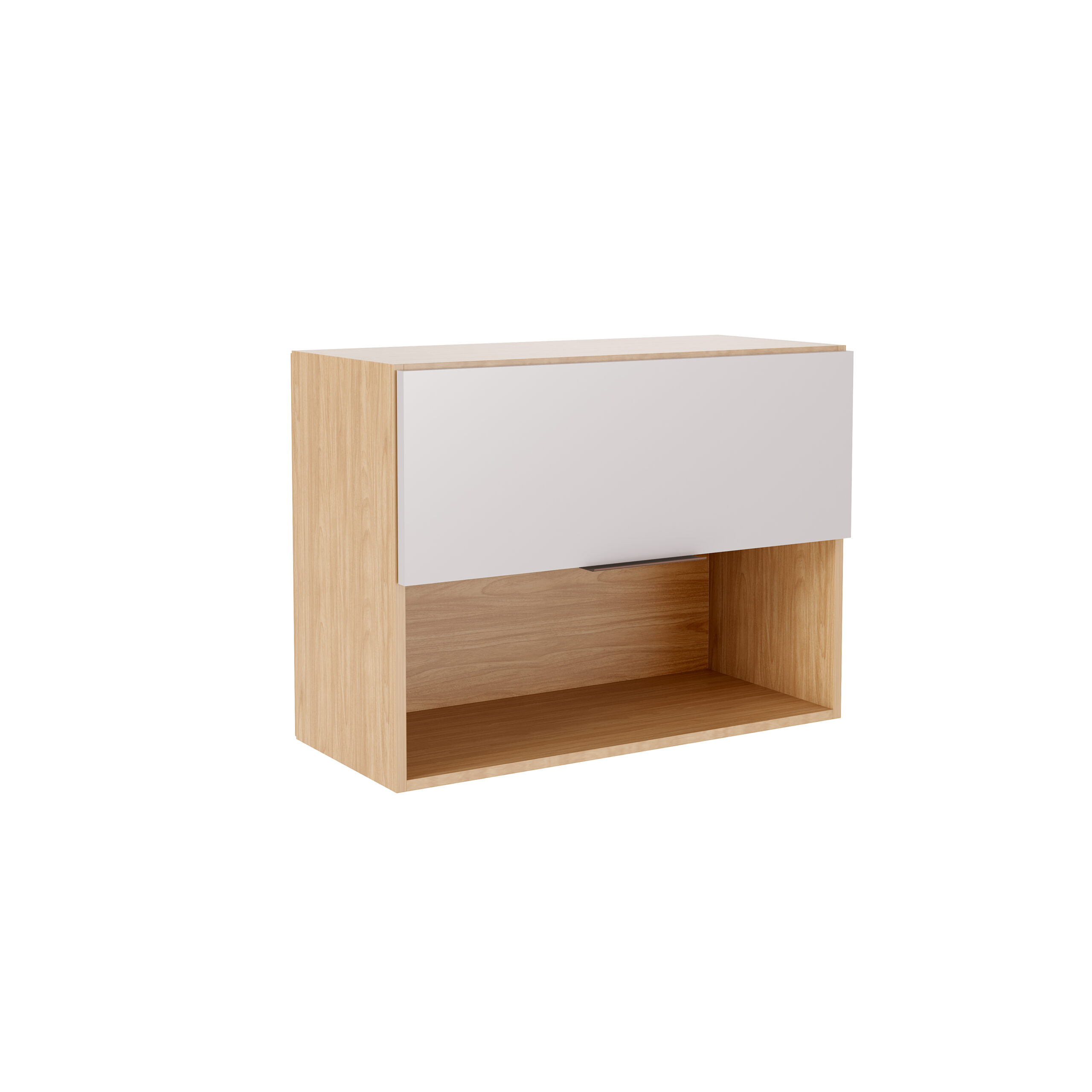 MB 1131 - MEL OFF WHITE - FI Mueble aéreo de 60 cm – 1 puerta abatible y nicho - Imagen 1