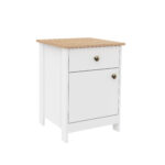 Mesa auxiliar con 1 puerta y 1 cajón - Imagen 3