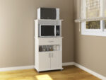 Oven and microwave cabinet with 2 doors, 1 drawer, and a niche - Image 2