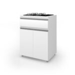 Mueble para placa de cocina de 2 puertas y 1 cajón