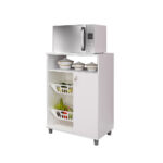Mueble frutero con 2 cestas, 1 puerta y nicho