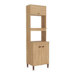 Torre para hornos - 2 puertas, 2 nichos, 1 puerta abatible lisa