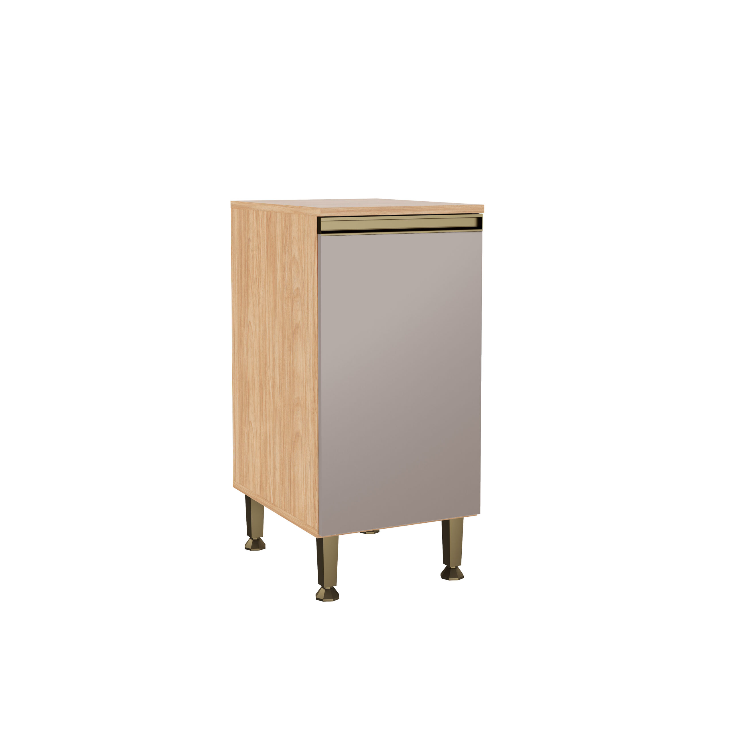 MB 1111 MEL CINZA - FI Base Cabinet 40 – 1 Door - Image 1