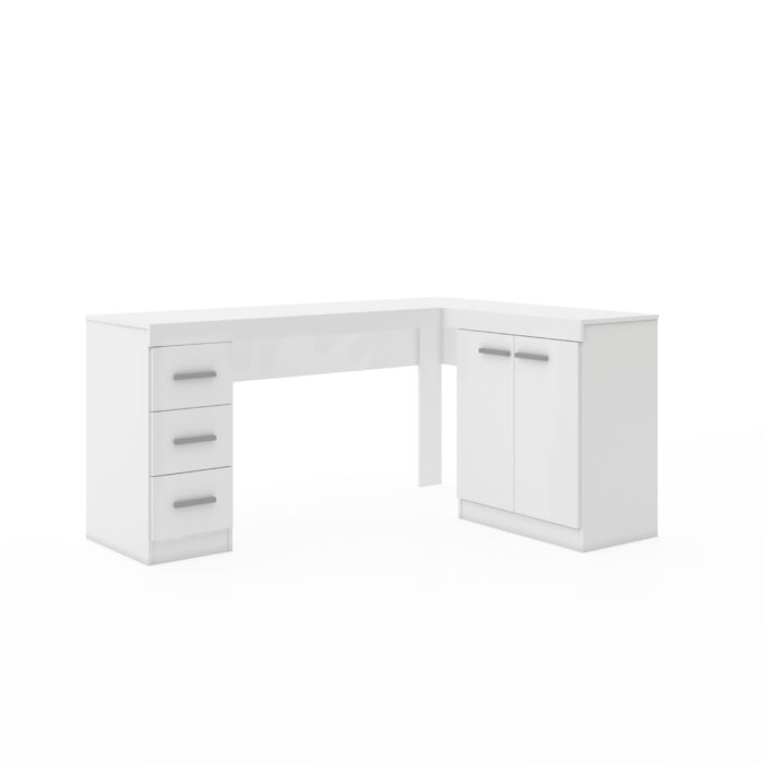 Corner table with 2 doors and 3 drawers - Image 3